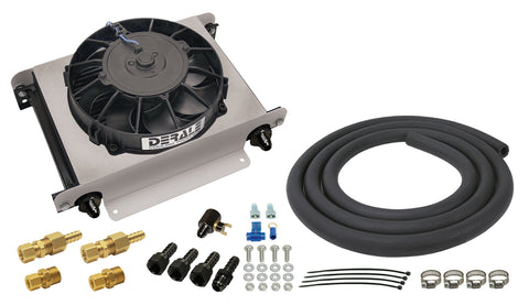 Derale 25 Row Hyper-Cool Remote Transmission Cooler Kit, -8AN